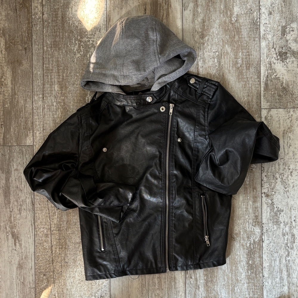 Big Chill Black Jacket with Gray Hood